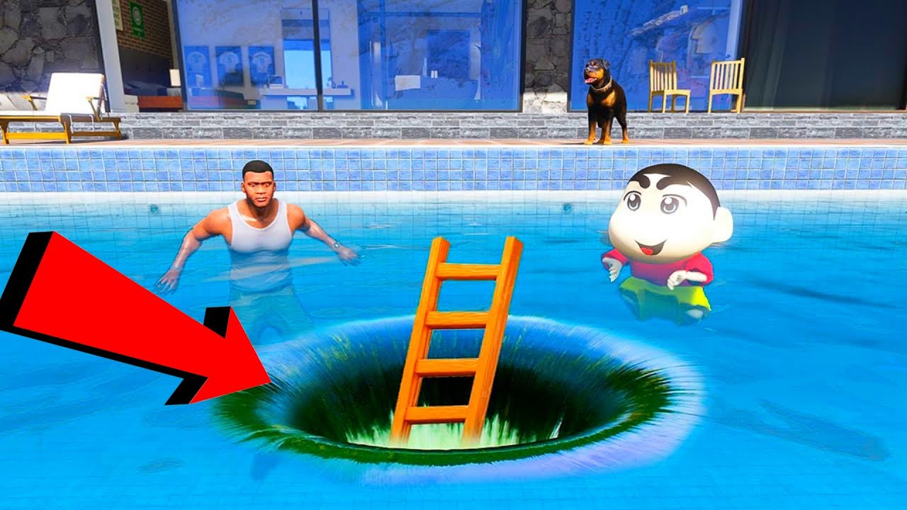 GTA 5 : Doraemon Found Shinchan In A SECRET BASE & BUNKER Under Franklin house.. (GTA 5 Mods)