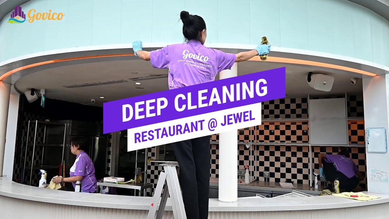Restaurant Deep Cleaning @ Jewel Changi Airport | Govico Cleaning Services