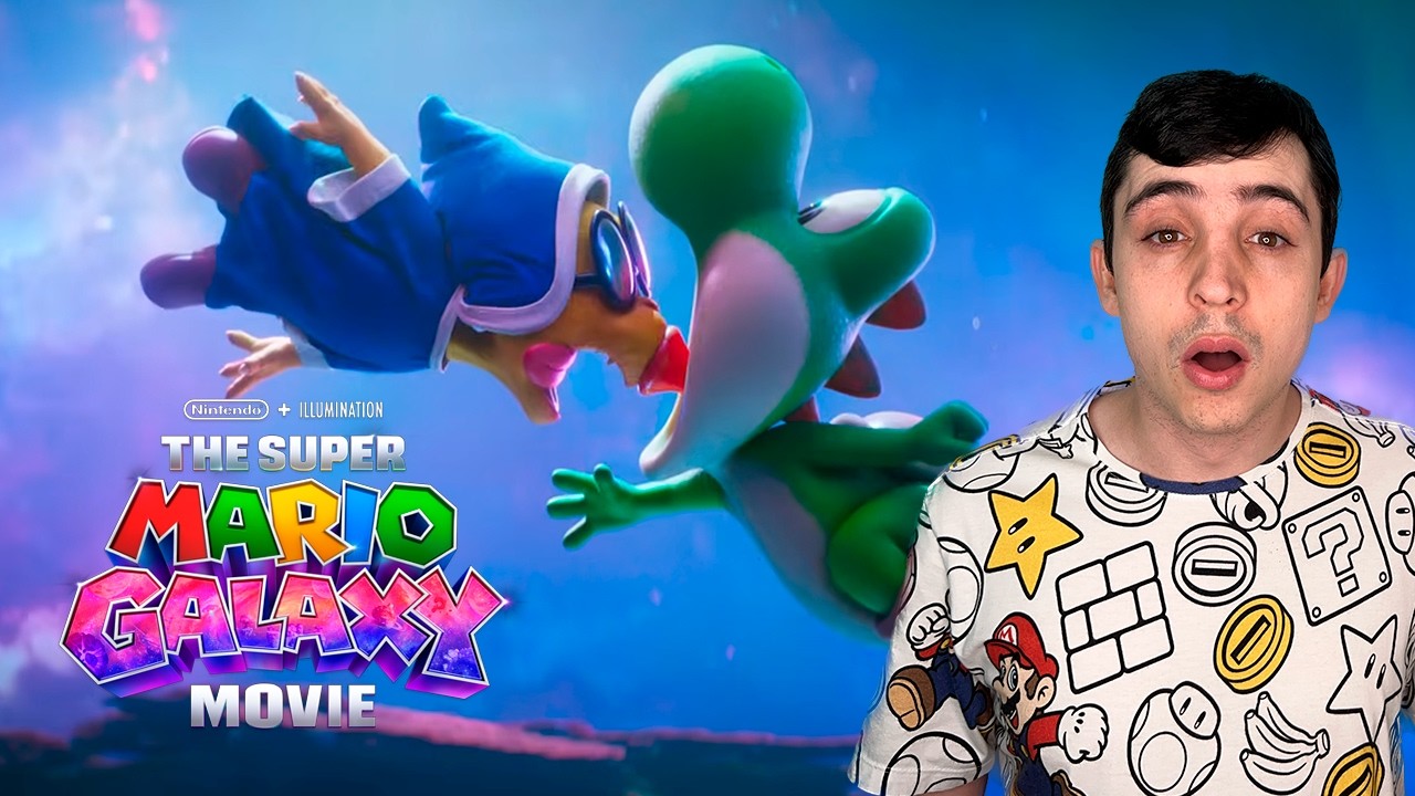 REACT: NOVO TRAILER SUPER MARIO GALAXY O FILME - OLHA O YOSHI!