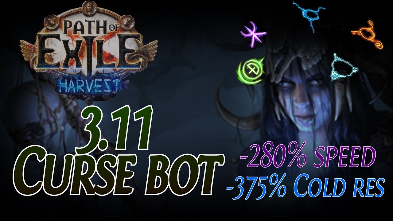 [Path of Exile]3.11 Curse bot, HUGE curse effect! Party build!