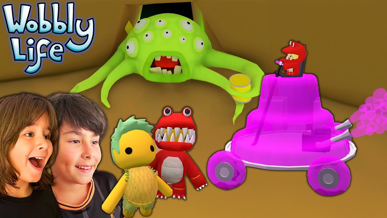 Conducimos el JELLY CAR y descubrimos un LUGAR SECRETO!! en WOBBLY LIFE!!