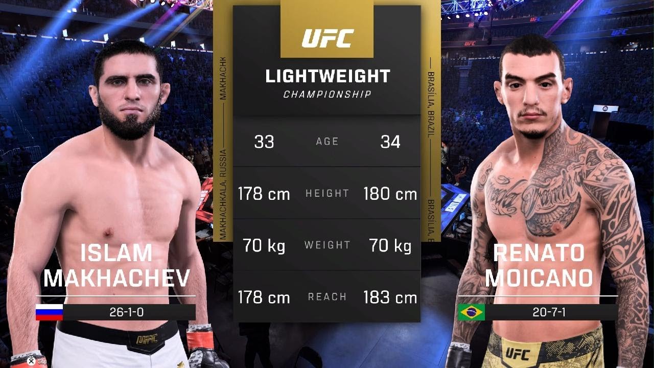 ISLAM MAKHACHEV VS RENATO MOICANO|UFC 5