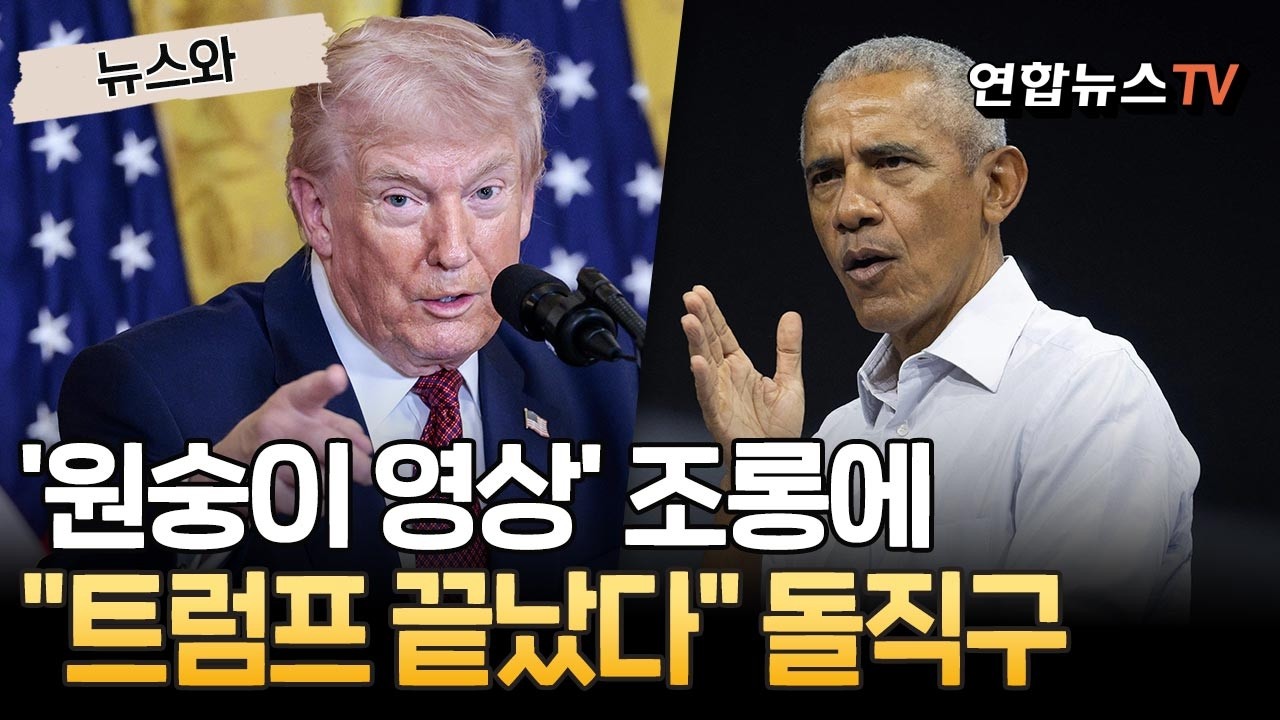 트럼프 '원숭이 영상' 조롱에…