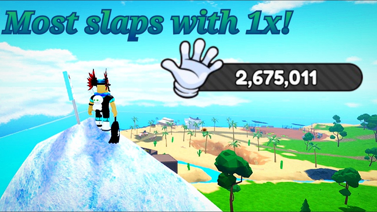 I became top 1 with 1x slaps in Slap Battles!