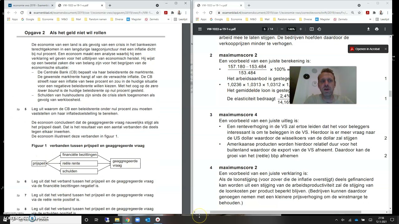 VWO economie examentraining: Examen 2019 tijdvak 1 bespreken