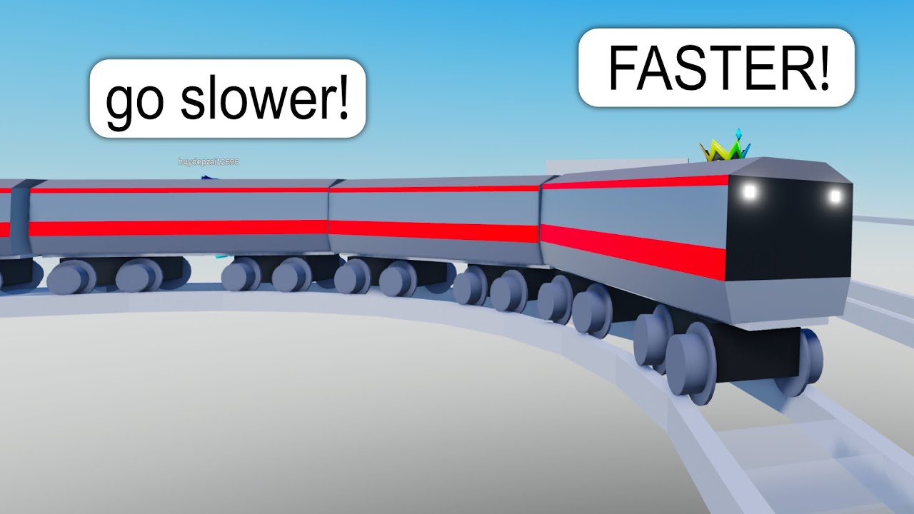 I Drive Long Trains on Roblox BUT It's Keeps Derailing