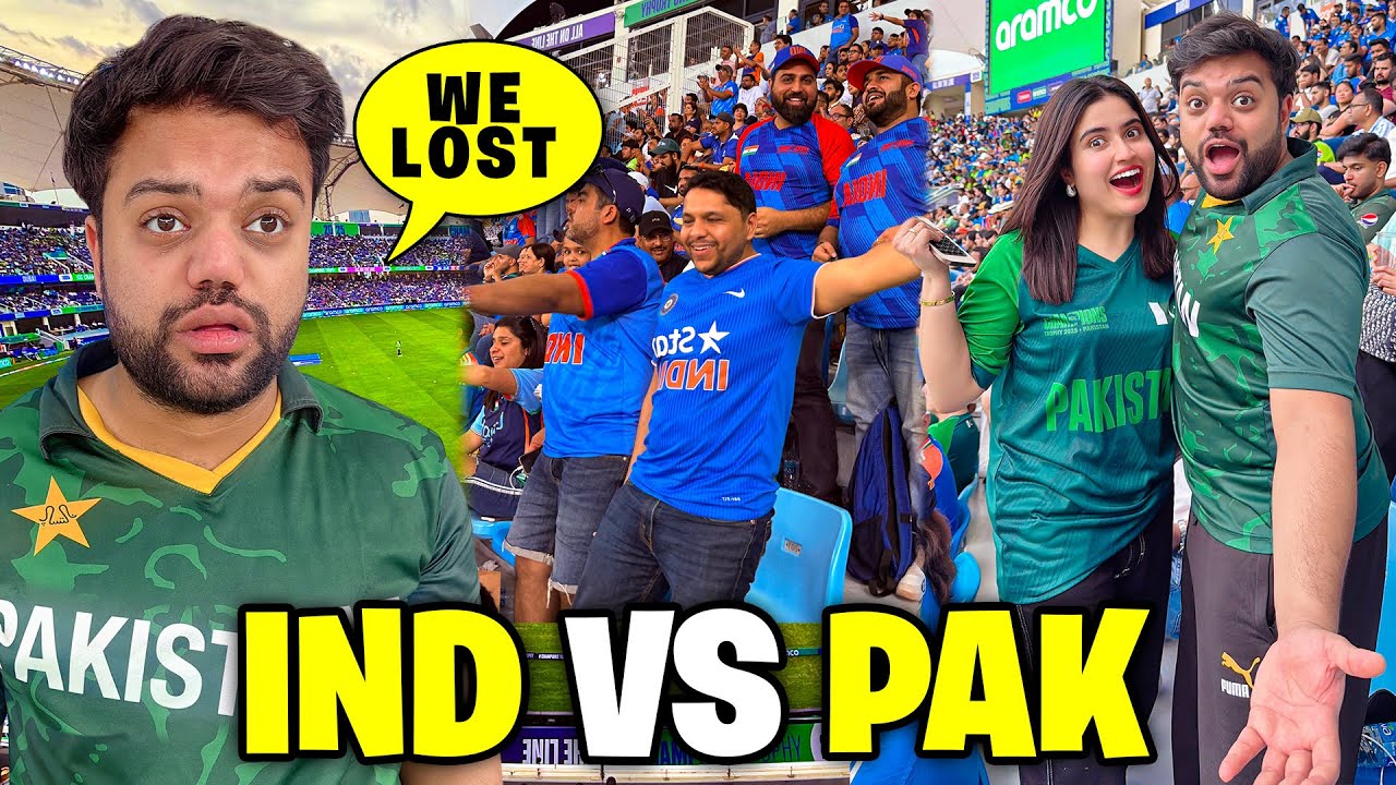 India VS Pakistan LIVE in Stadium 🔥 | Dil Toot Gaya 💔😭 | Champions Trophy 2025 ❤️
