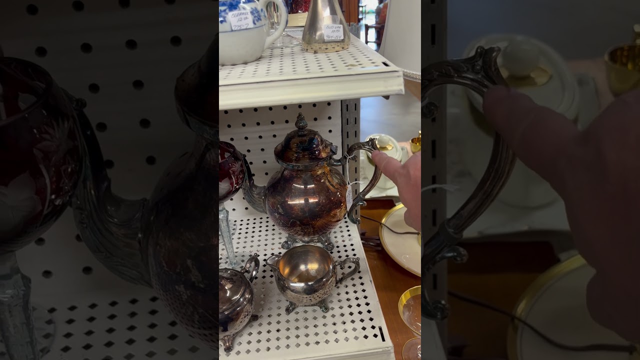Is this Tea set, Sterling Silver? #thrift