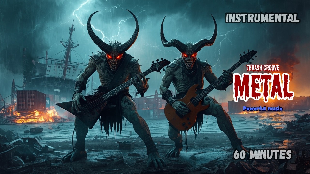 1 HOUR OF THRASH GROOVE METAL INSTRUMENTAL – FAST & HEAVY INSTRUMENTAL MUSIC FOR HEADBANGING