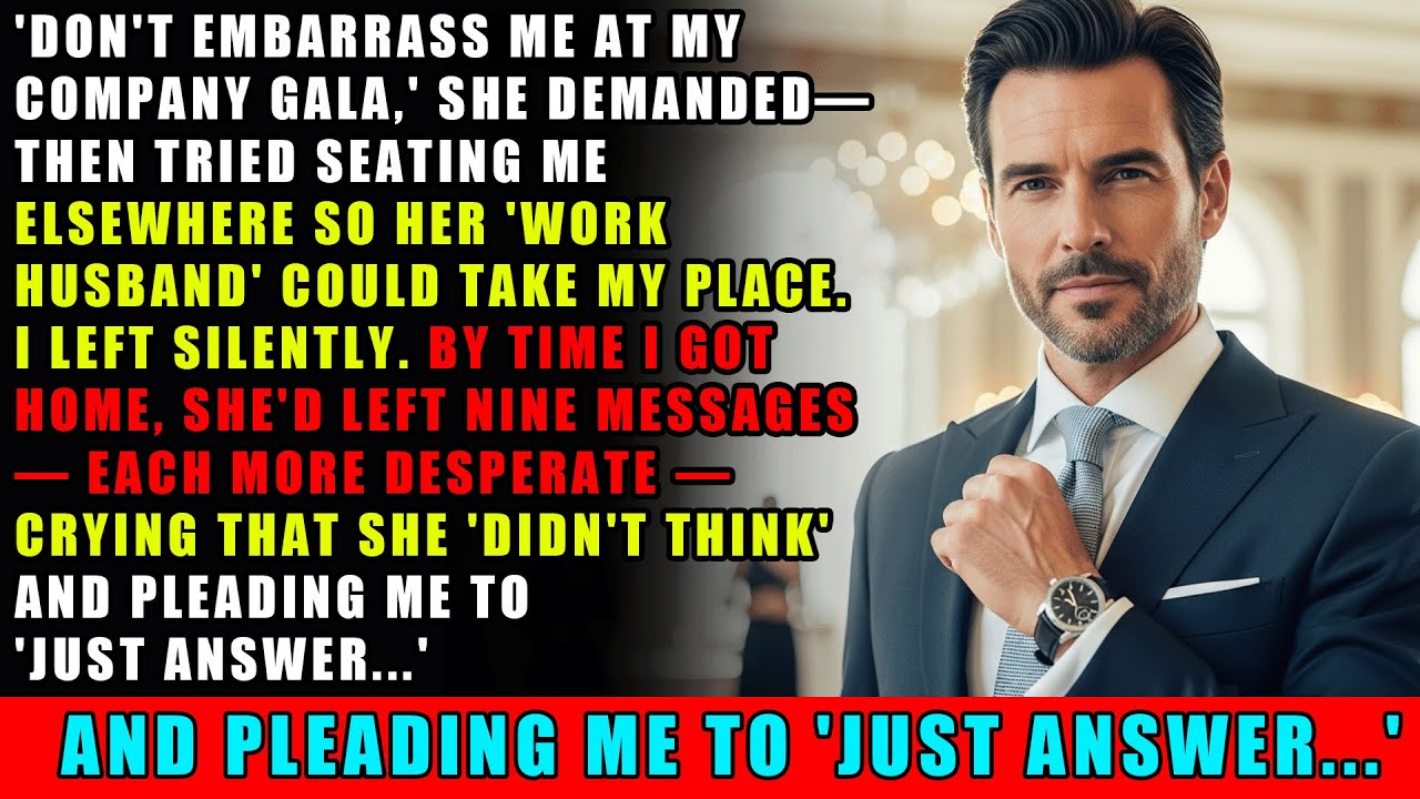 She Warned Me Not to Embarrass Her at the Gala—By Midnight, She Was the One Begging Me to Answer