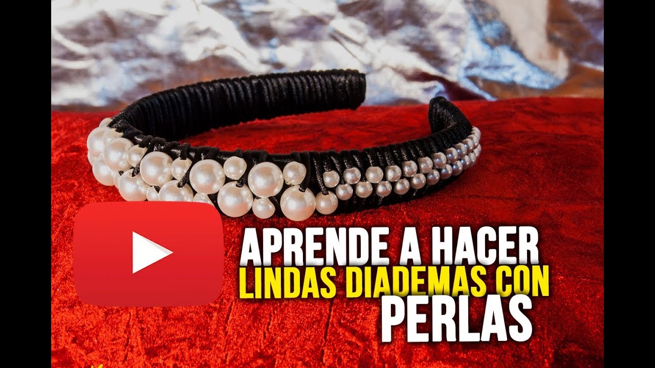 DIY: BISUTERÍA: DIADEMA ELEGANTE CON PERLAS
