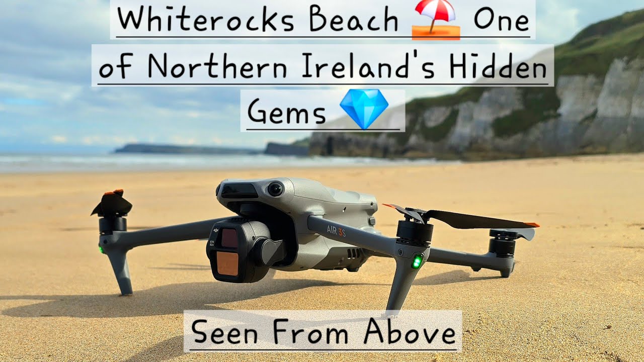 🎥 Whiterocks from Above  White Cliffs & Emerald Waters of Northern Ireland in 4K