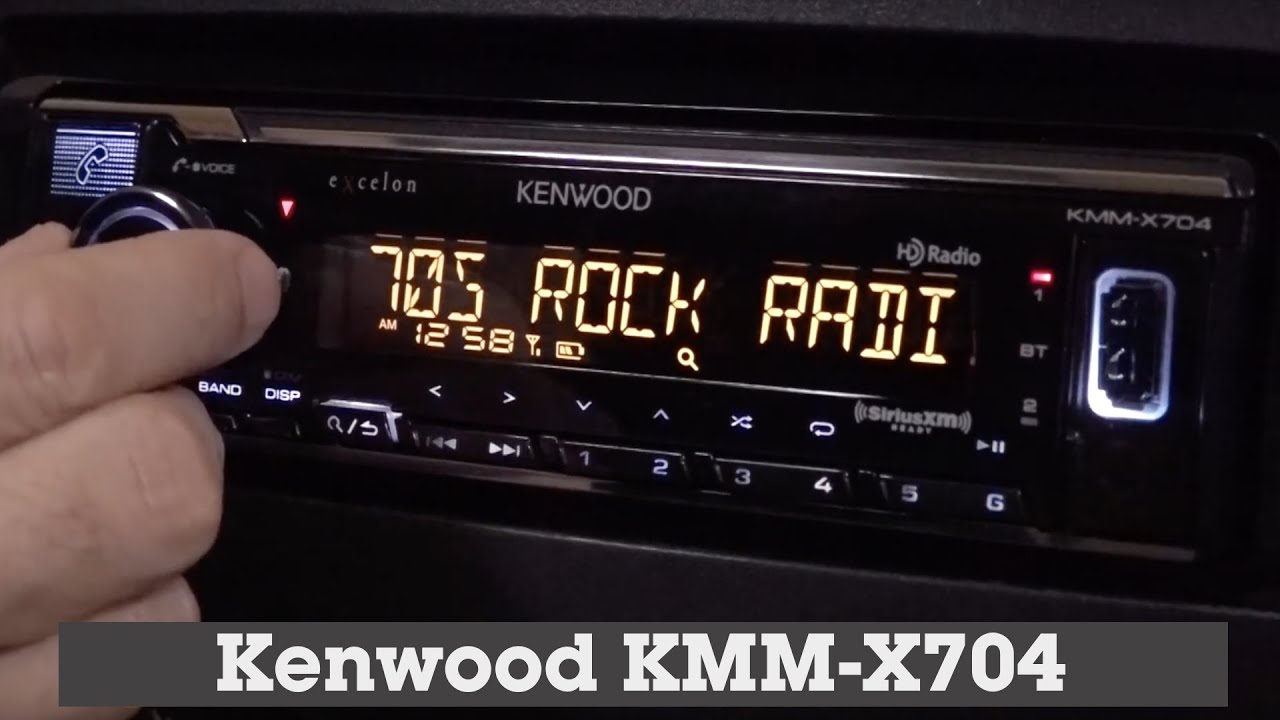 Kenwood Excelon KMM-X704 Display and Controls Demo | Crutchfield Video