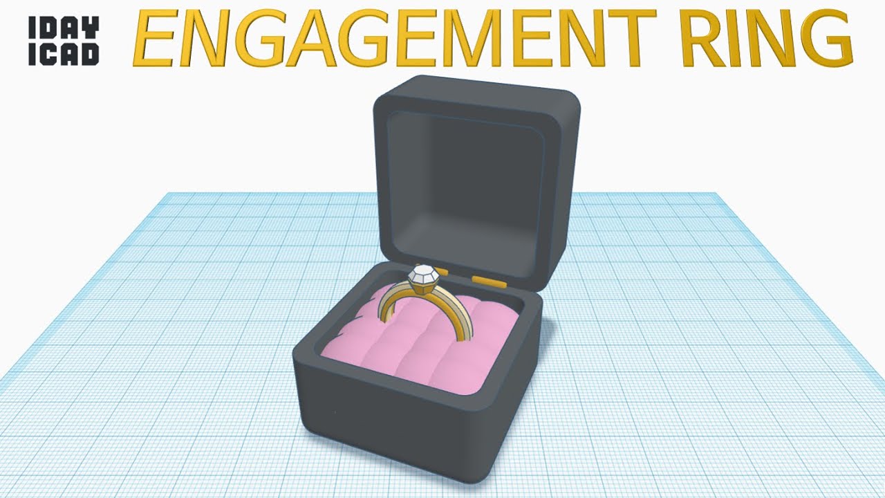 [1DAY_1CAD] ENGAGEMENT RING (Tinkercad : Know-how / Style / Education)