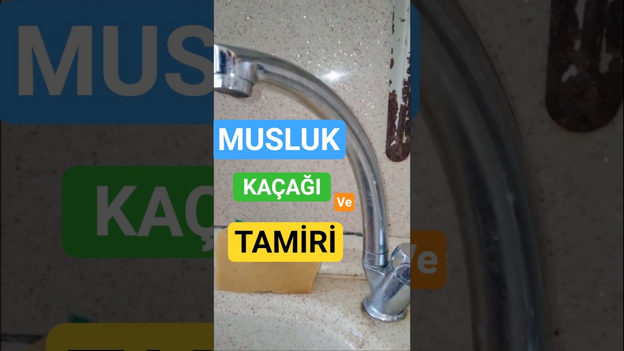 Bozulan musluk su ka&ccedil;ırıyor.