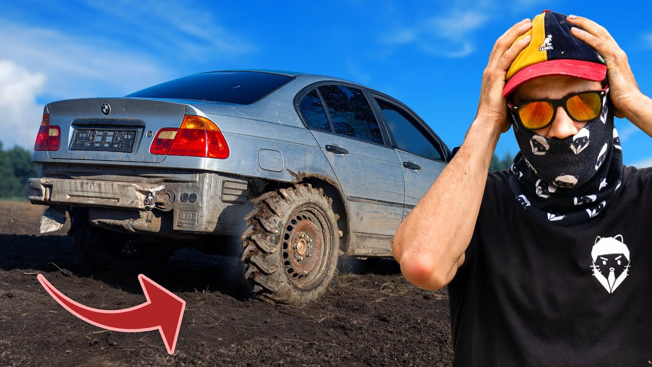 Założyliśmy do BMW E46 opony od traktora