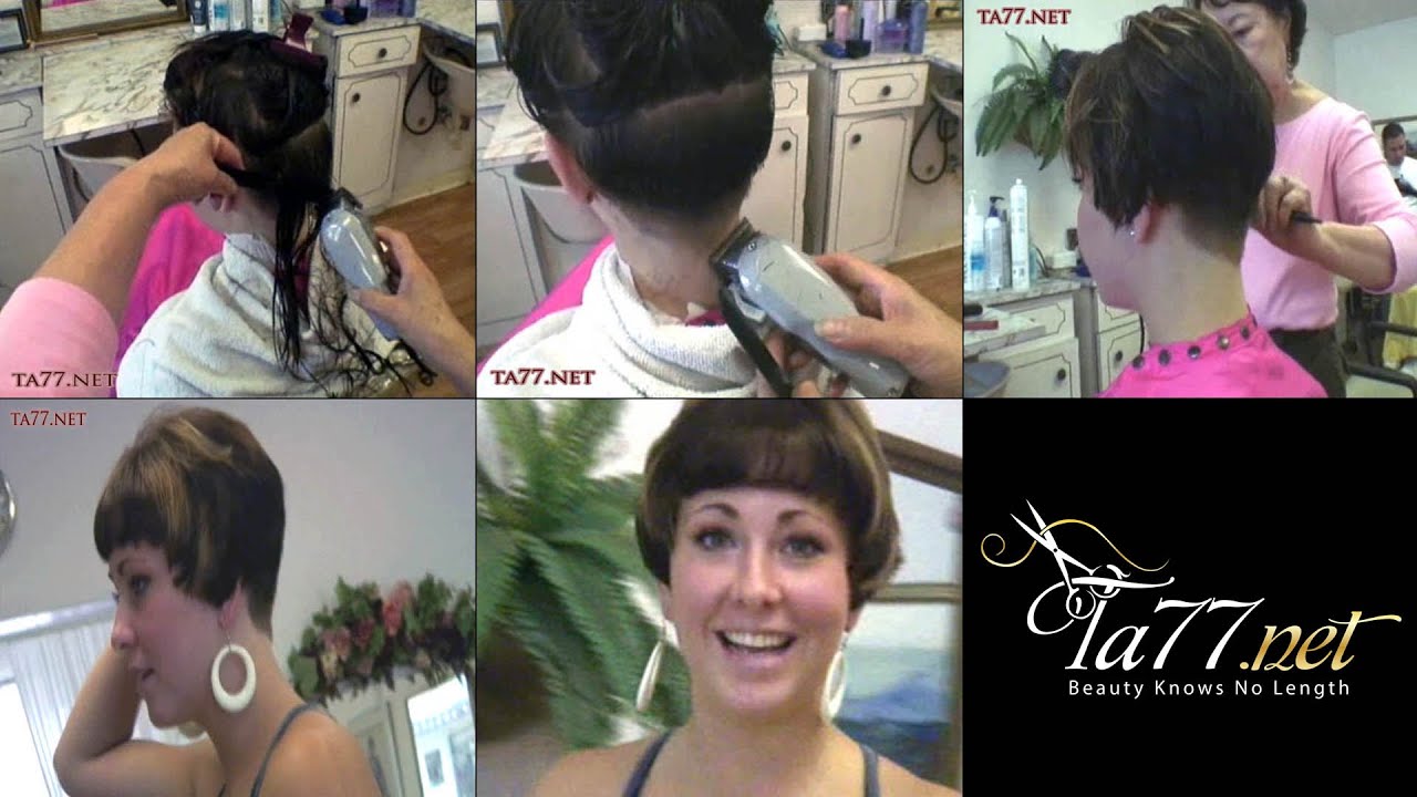 Ashley SX - Pt 2: Wedge Cut w/ Blunt Bangs (Free Video)