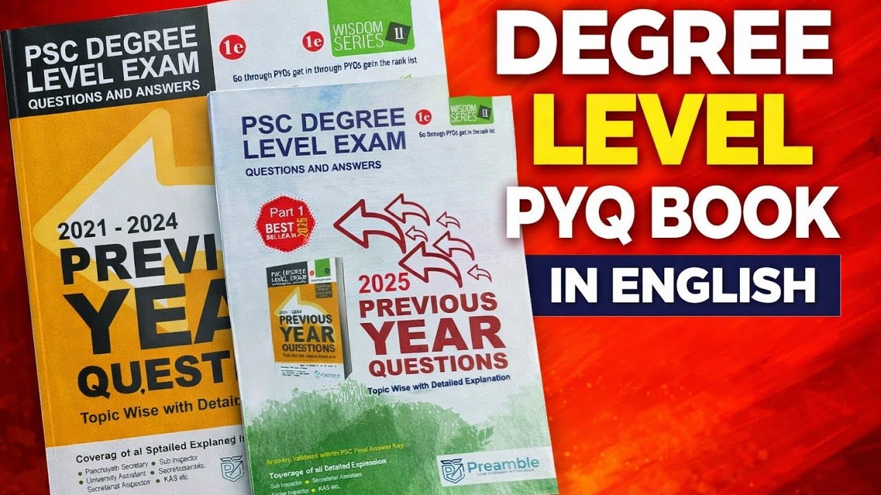 DEGREE LEVEL PSC PYQ BOOK IN ENGLISH 