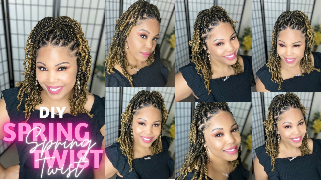DIY SPRING TWIST. VERY EASY HAIR STYLE.