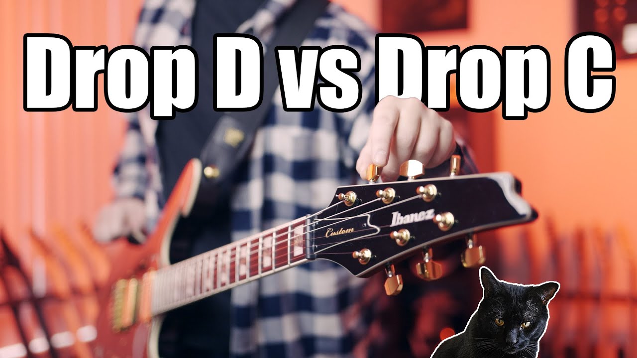 Drop D vs Drop C Tuning for Electric Guitar w/ Full Mix Demo Song