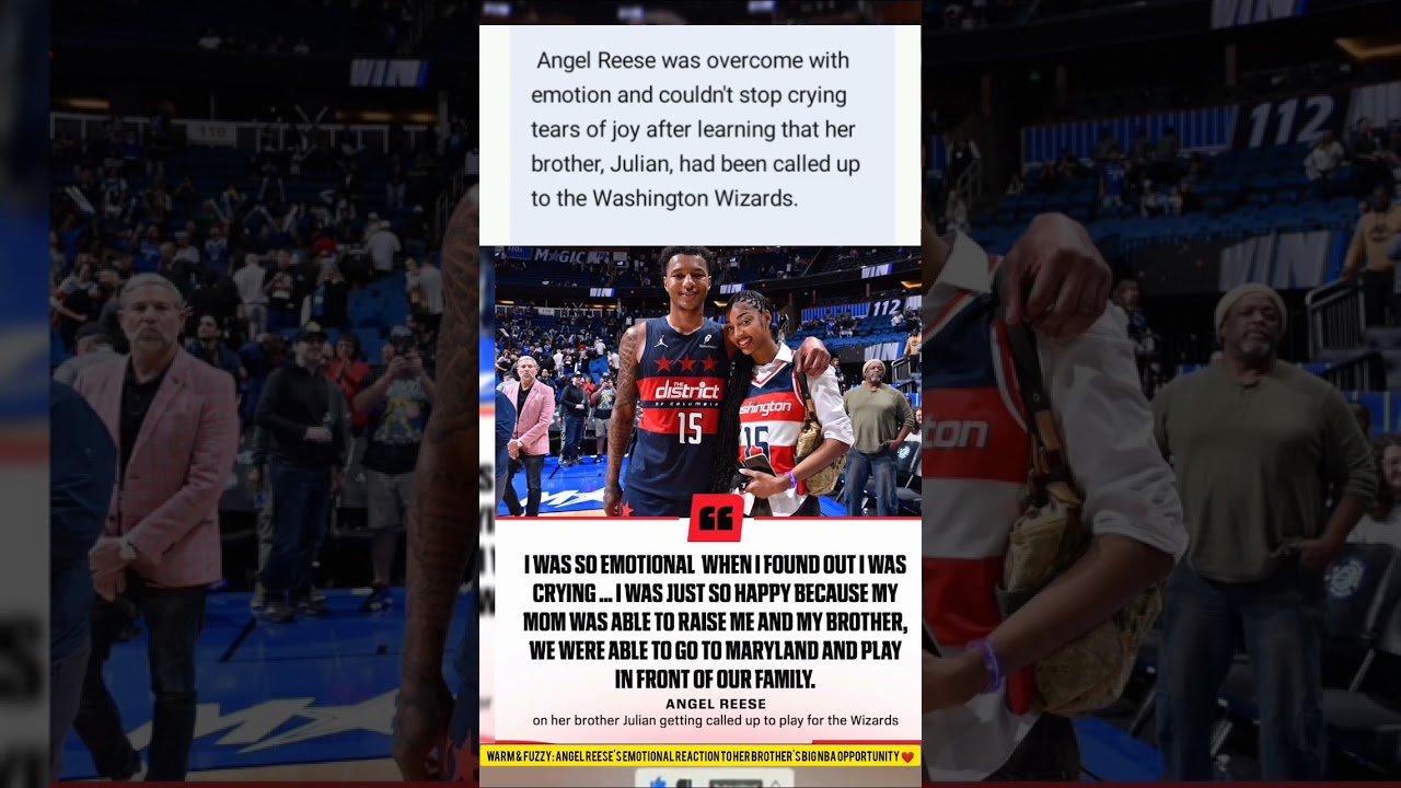 Angel Reese's Emotional Reaction to Her Brother's Big NBA Opportunity ❤️&middot;