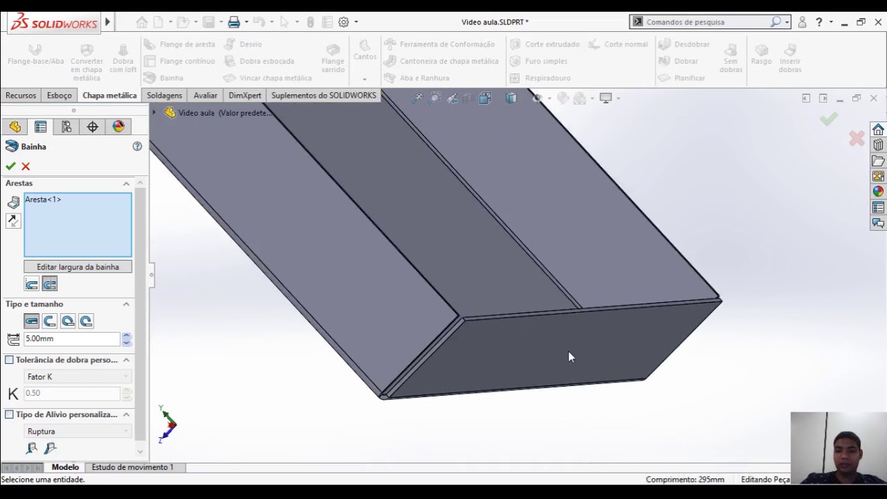 Chapas Metálicas no SOLIDWORKS: Flange-base e de aresta, Bainha e Tabela de Dobras - 4i Engenharia