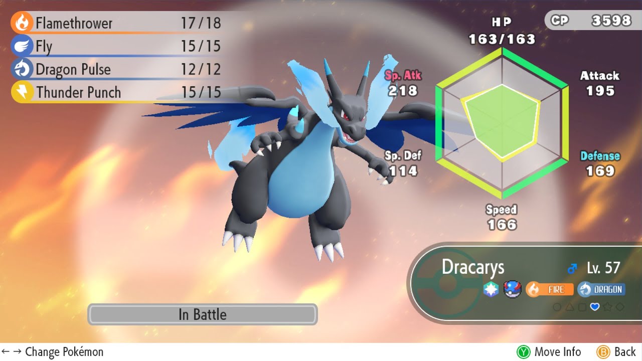 Pokemon Let's Go Pikachu: Animations & Stance - Mega Evolution of Charizard, Blastoise, and Venusaur