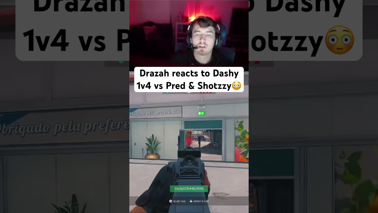 #drazah reacts to #dashy insane 1v4 against his #optictexas teammates #pred & #shotzzy 😳😳 #faze