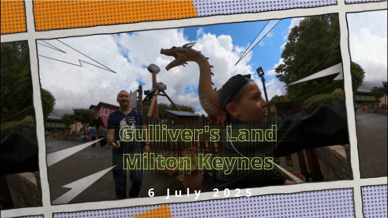 A Magical Day at Gulliver’s Land! | Carousel, Water Slide & Dad-Son Fun 🎠💦