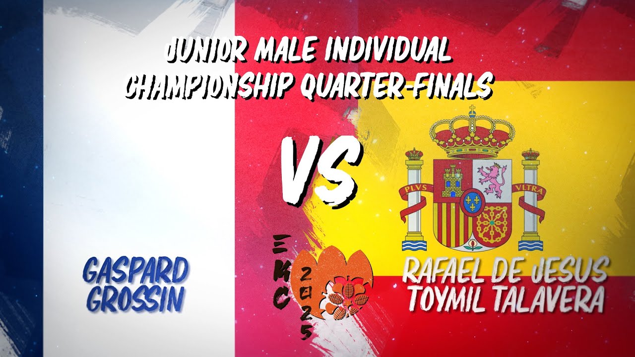 33rd European Kendo Championship (EKC 2025): Junior Male Individual Quarter-finals - Grossin/Toymil