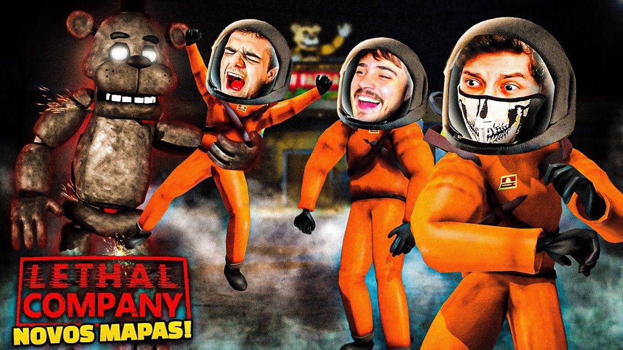 LETHAL COMPANY: ESCAPAMOS DO FREDDY NO MAPA DO FNAF! - Lethal Company c/ Vx, Souzones, Marginal e +