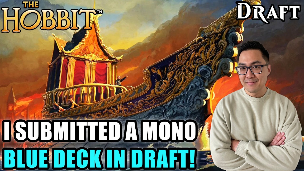 I Submitted A Mono-Blue Deck In Draft! | The Hobbit Draft | MTG Arena