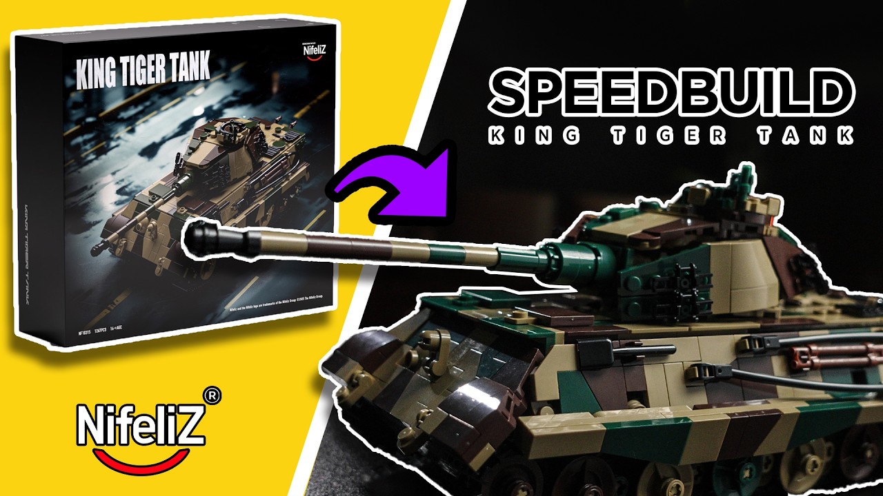 Nifeliz King Tiger Tank Building Set | Speed Build | Display Set