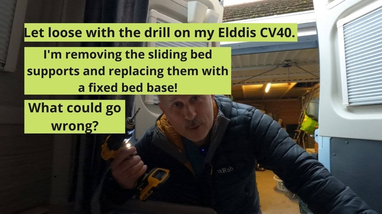 Bed frame removal On the Elddis CV 40. What could go wrong?