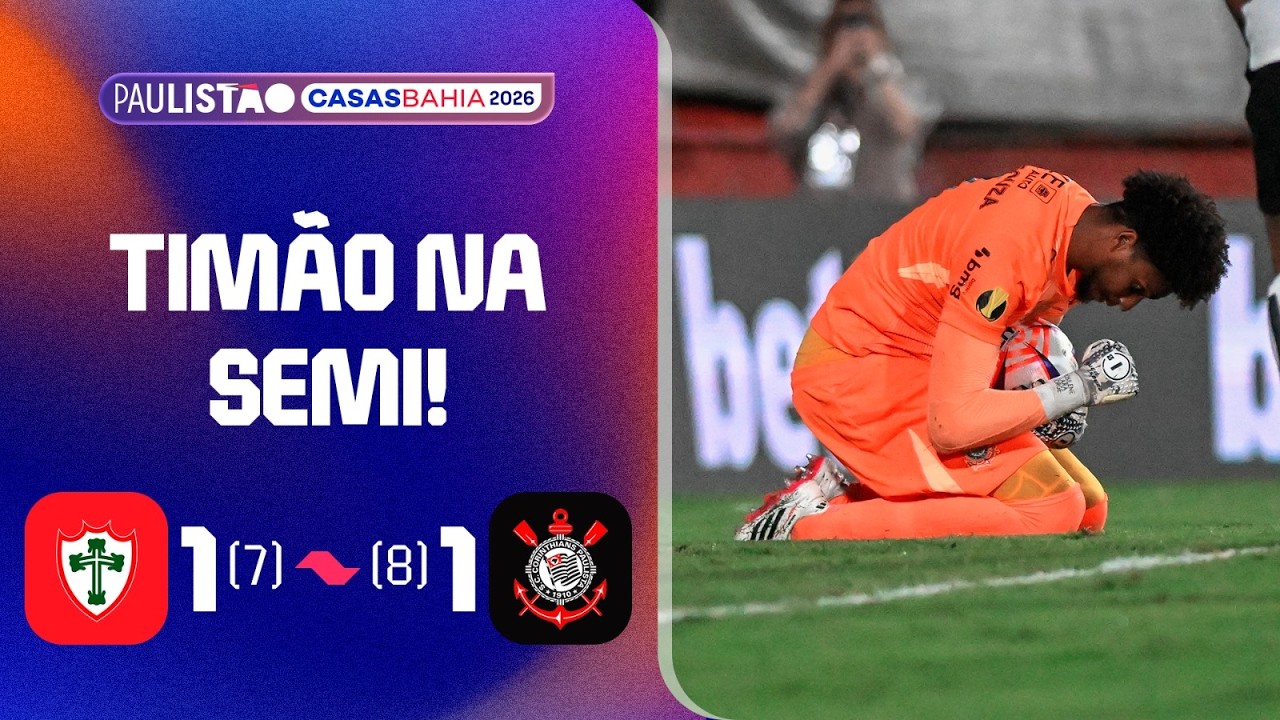 PORTUGUESA 1 (7) X (8) 1 CORINTHIANS | MELHORES MOMENTOS | QUARTAS DE FINAL | PAULISTÃO CASAS BAHIA