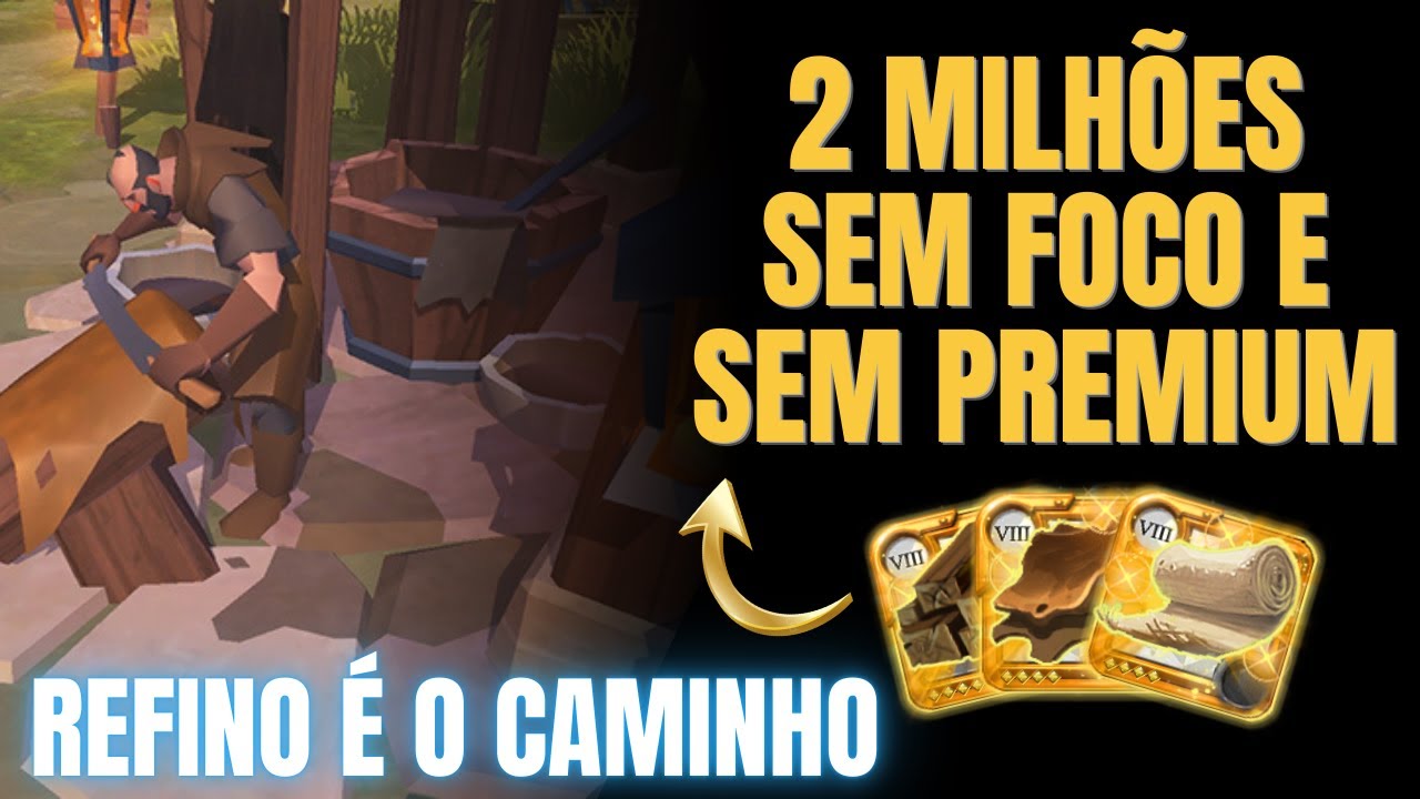REFINO &Eacute; PRATA F&Aacute;CIL! FIZ MILH&Otilde;ES SEM SUAR | ALBION ONLINE