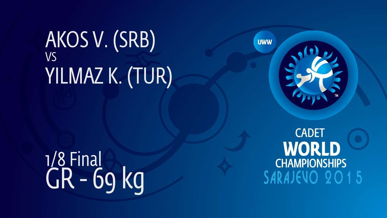 1/8 GR - 69 kg: K. YILMAZ (TUR) df. V. AKOS (SRB) by TF, 10-2