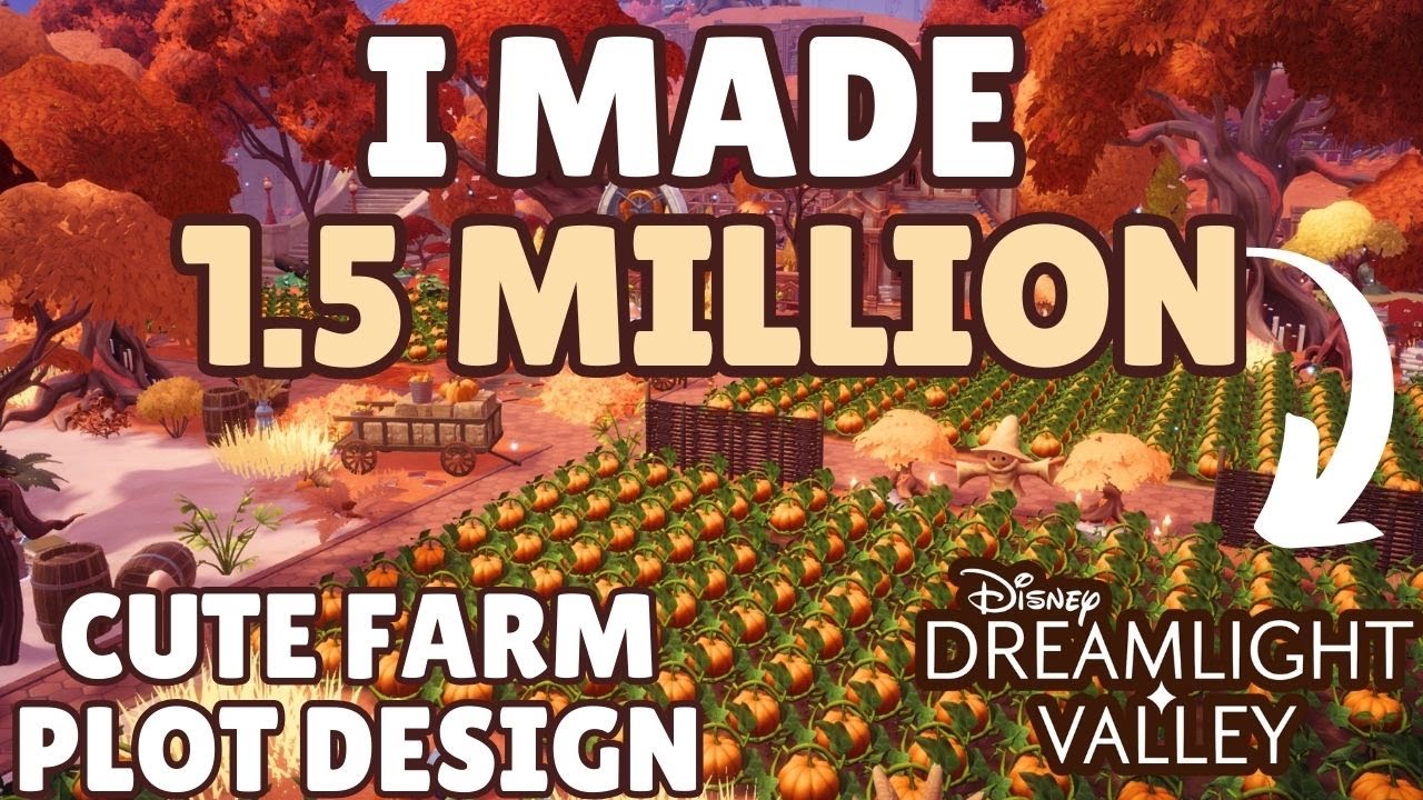 CUTE PUMPKIN FARM 💰 LAYOUT / THE BIND / STORYBOOK VALE / Disney Dreamlight Valley