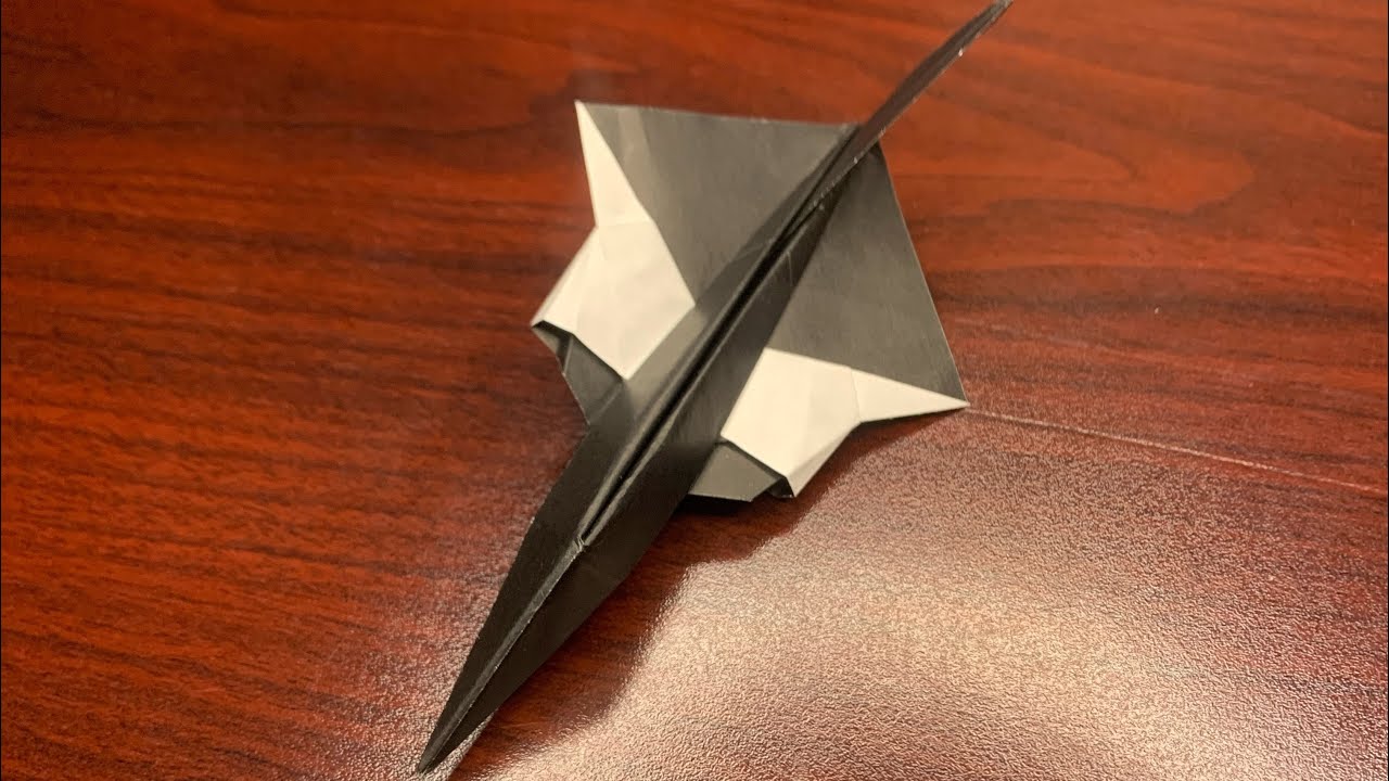 Frostbite a very easy origami fighter jet #paper #plane