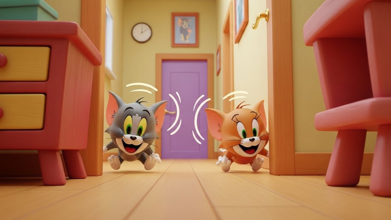 Tom and Jerry Got Trapped in the Closet Adventure | Nursery Rhymes for Kids & Baby Songs