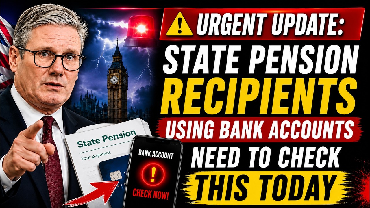 🔴 URGENT UPDATE: State Pension Recipients Using Bank Accounts Need to Check This Today