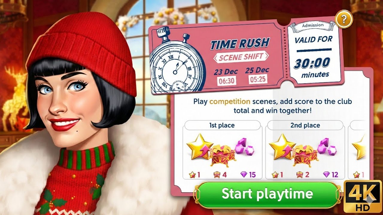 June&rsquo;s Journey Time Rush Scene Shift Competition 23-25 December 25 4K HD TODAY'S COMPETITION 