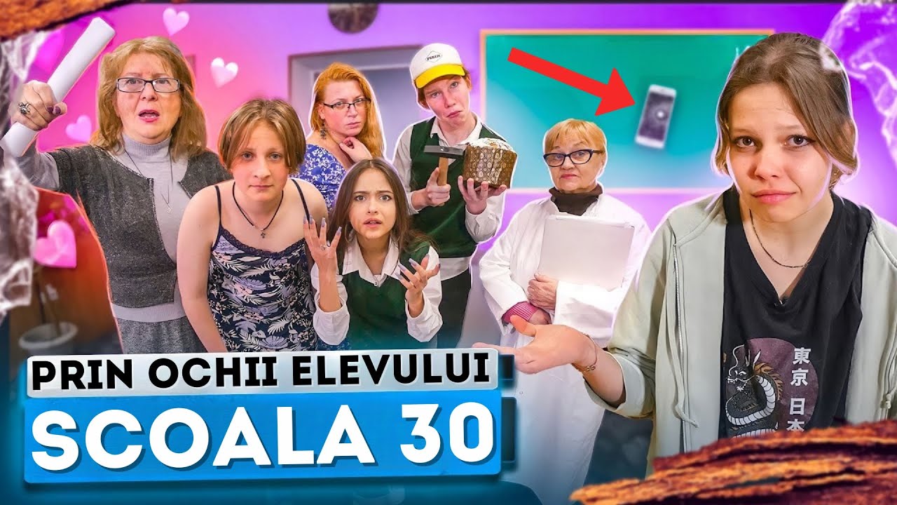 SĂRUT CU O PROFESORĂ 😘😳 Bătăușii școlii LIPESesc UN TELEFON PE TABLĂ | Scoala Prin Ochii Elevului