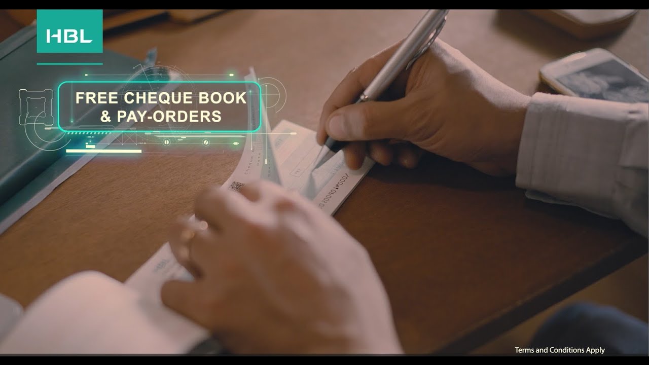 Open your HBL Freedom account now and avail free cheque book and pay order facility!