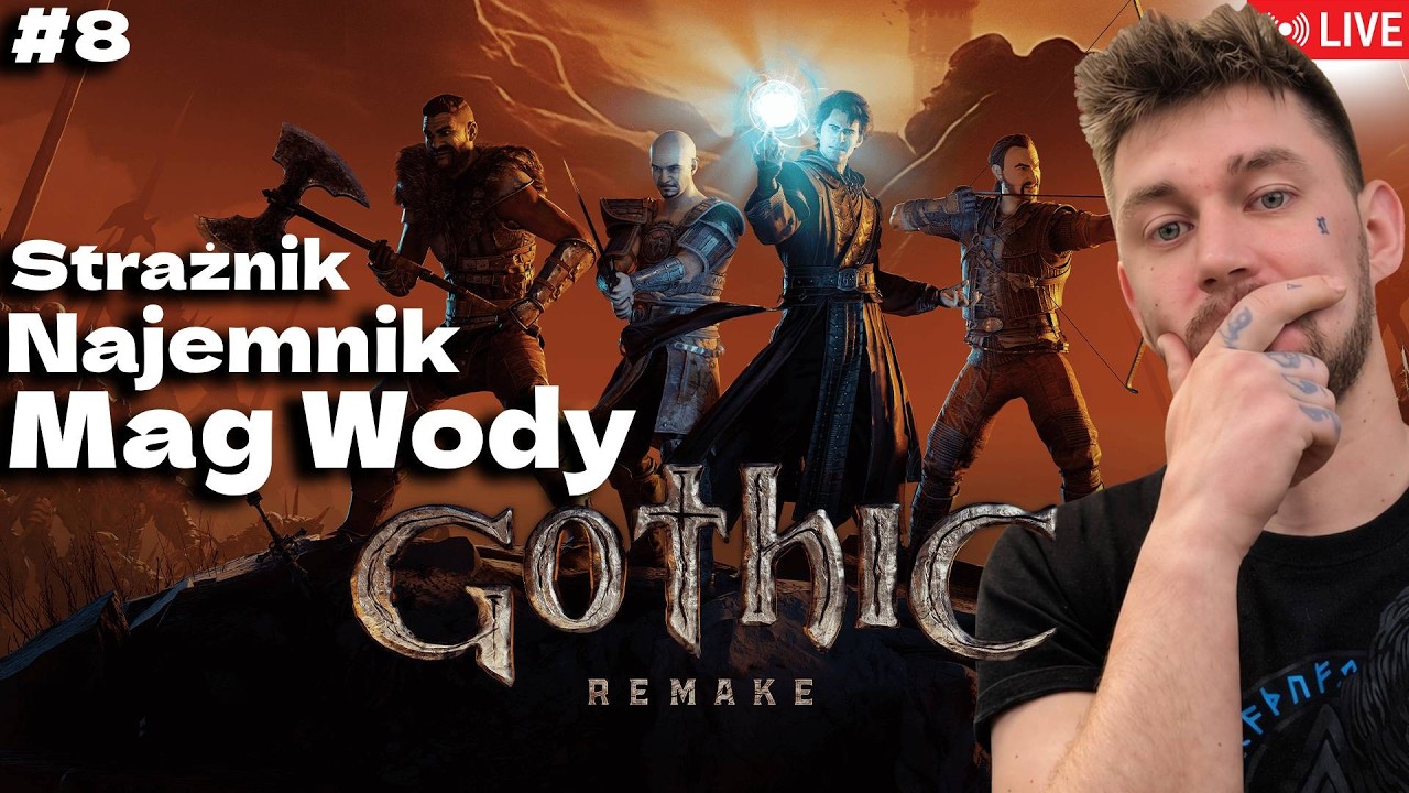 [SHORT] Strażnik - Najemnik - Mag Wody | Gothic Remake 🔴NA ŻYWO #8