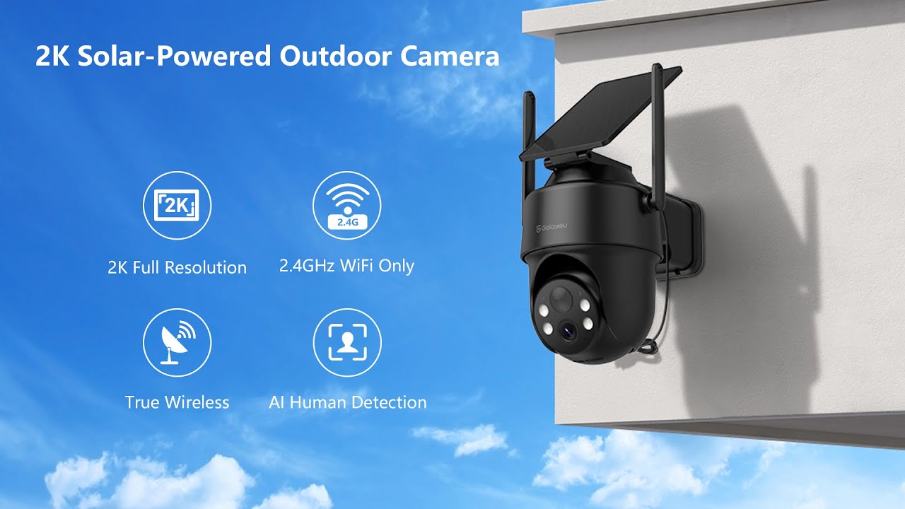 GALAYOU R1 Solar Security Camera – Wireless, Smart & Alexa Compatible!
