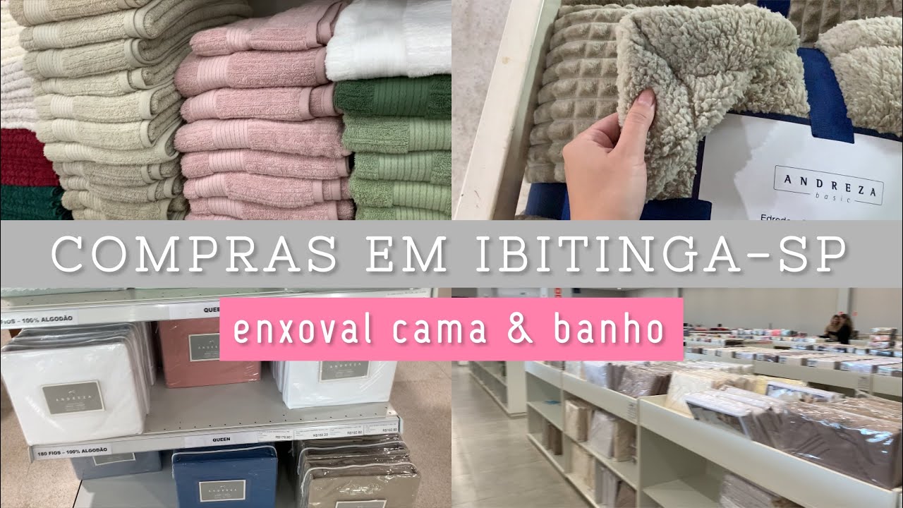 COMPRAS EM IBITINGA- SP | enxoval cama, banho | comprei os itens que faltavam.