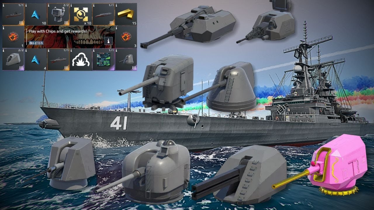 Before And After Rebalance All Cannon Event And Gacha Spin T3 | Modern Warships