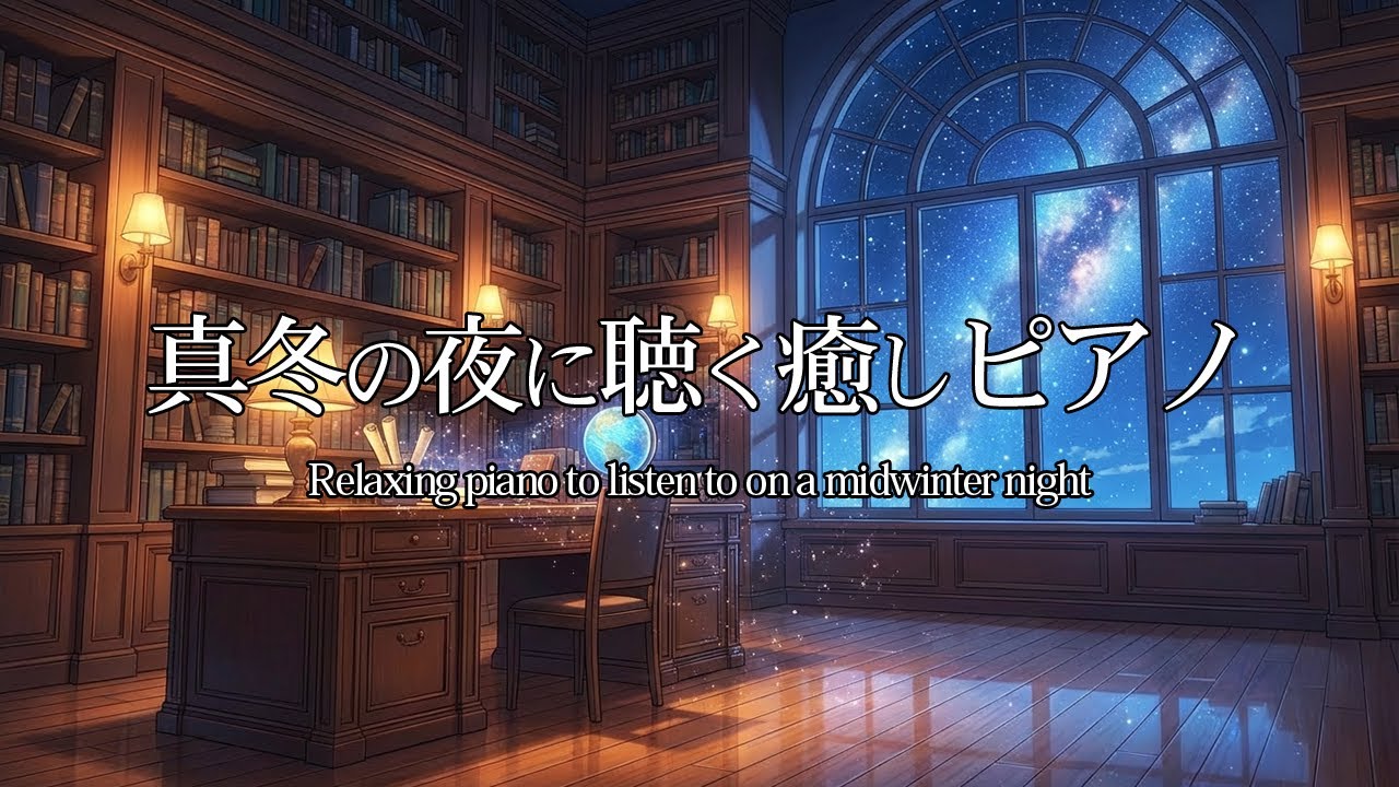 【ピアノBGM】冬の寒空を眺めながら温かい部屋でリラックスして聴くplaylist│作業用・読書・勉強