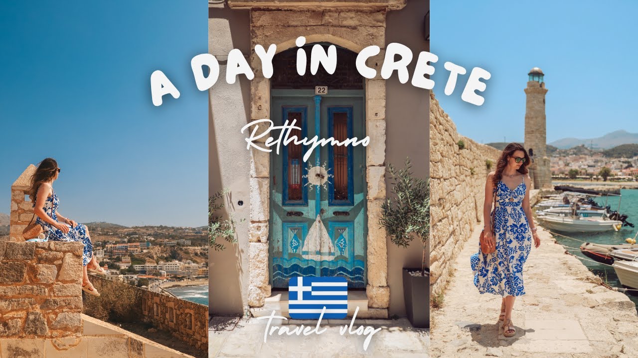 🇬🇷 A Day in Rethymno:| Old Town Walk, Venetian Harbor & Fortress Vibes | CRETE DAY 4